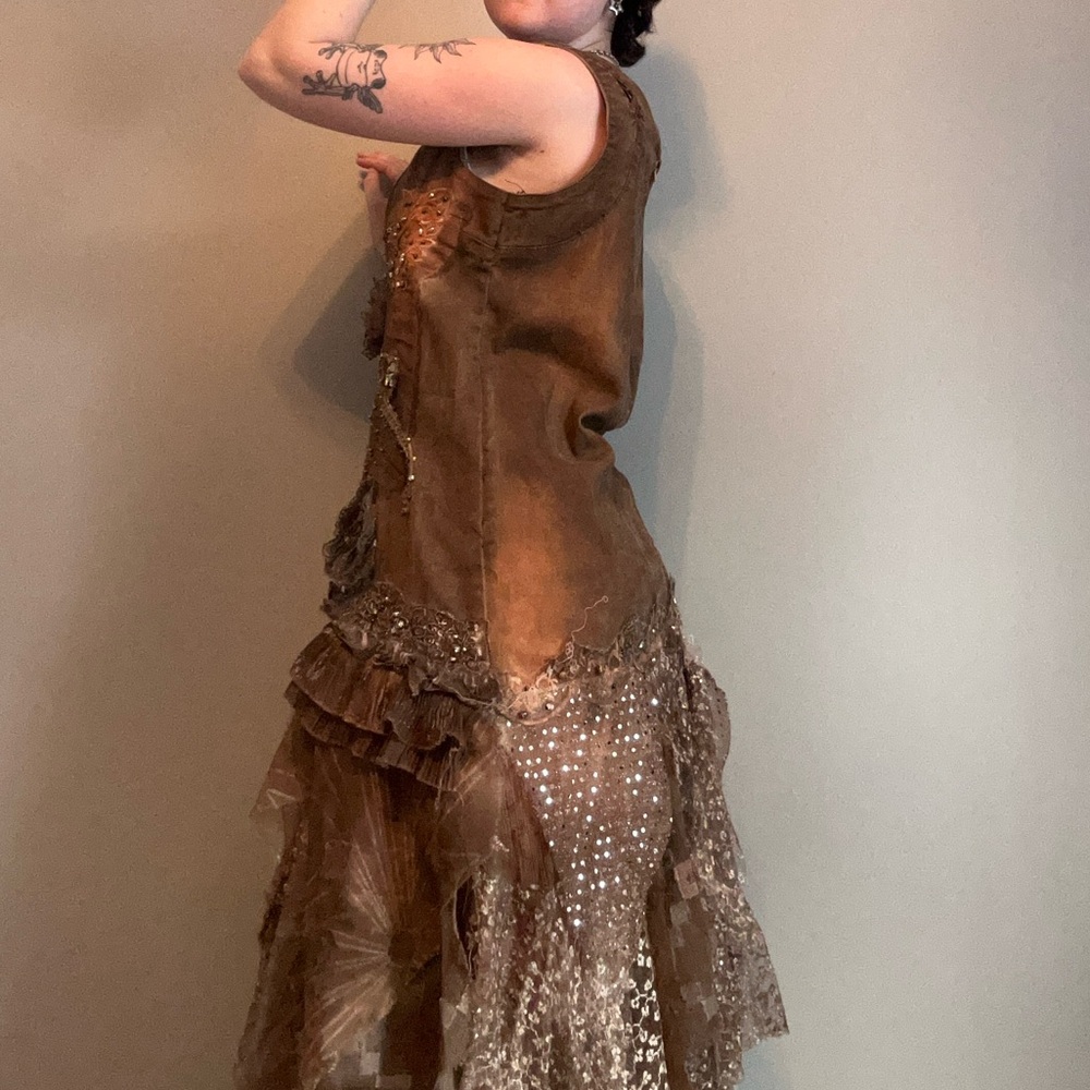 Fairy Whimsigoth asymmetric applique dress - Picture 12 of 15